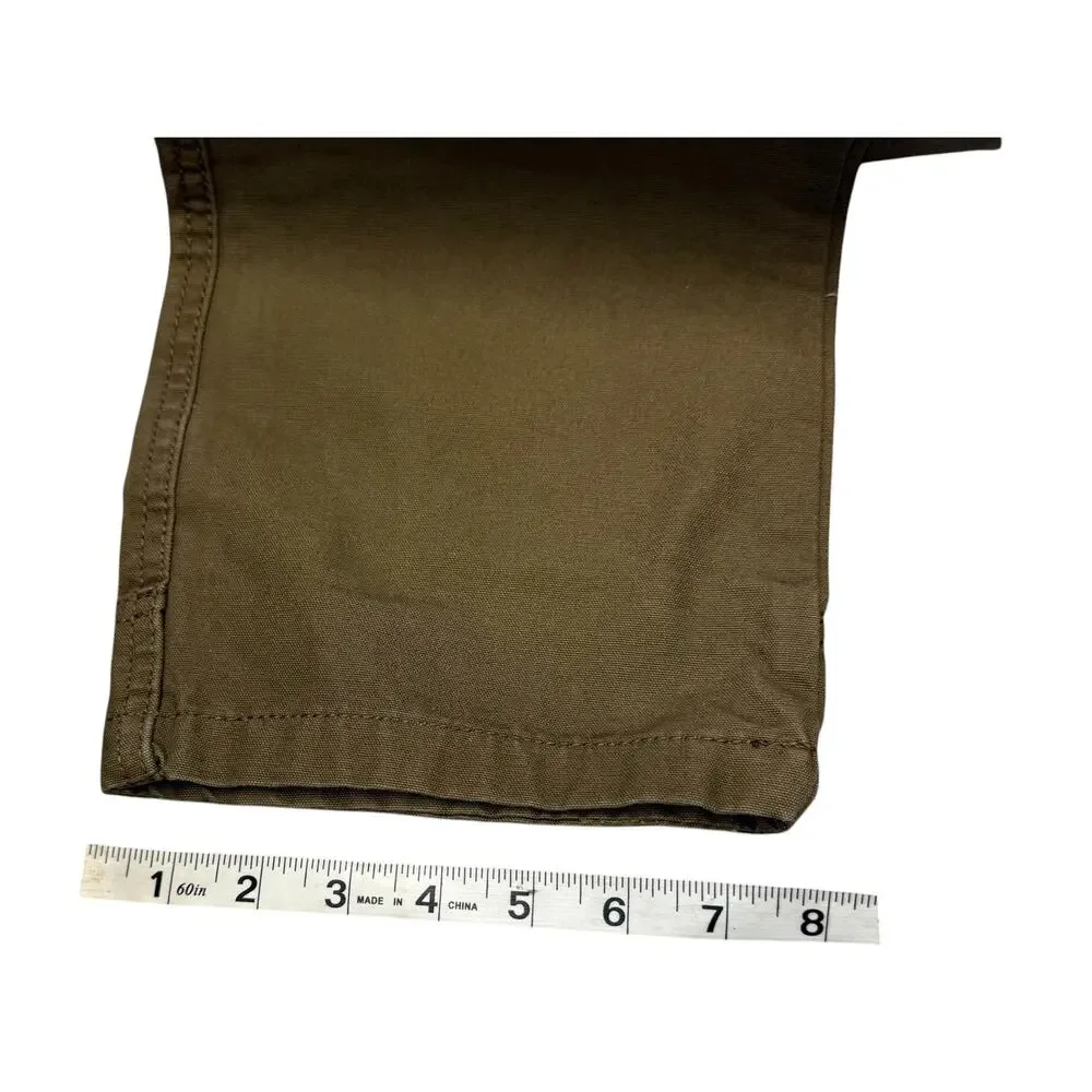 Outdoor Life Men 34x32 Brown Cotton Utility Work Pants Cargo